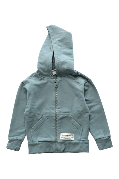 A Blue Hooded Sweatshirts from The Giving Movement in size 3T for neutral. (Front View)