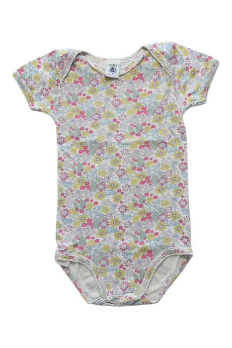 A Multicolour Short Sleeve Bodysuits from Petit Bateau in size 18-24M for girl. (Front View)
