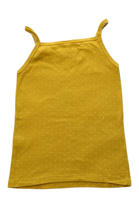 A Yellow Sleeveless Tops from Petit Bateau in size 10Y for girl. (Back View)