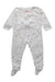 A White Onesies from Petit Bateau in size 12-18M for girl. (Front View)