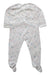 A White Onesies from Petit Bateau in size 12-18M for girl. (Back View)