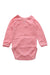A Pink Long Sleeve Bodysuits from Petit Bateau in size 3-6M for girl. (Back View)
