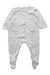 A White Onesies from Petit Bateau in size 6-12M for girl. (Front View)