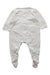 A White Onesies from Petit Bateau in size 6-12M for girl. (Back View)