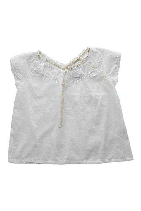 A White Short Sleeve Tops from Bonpoint in size 6T for girl. (Back View)
