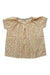 A Yellow Short Sleeve Tops from Petit Bateau in size 6T for girl. (Front View)