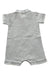 A Grey Short Sleeve Rompers from Petit Bateau in size 6-12M for boy. (Back View)