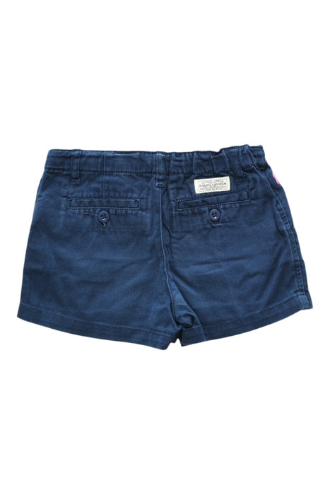 A Navy Shorts from Polo Ralph Lauren in size 6T for girl. (Back View)