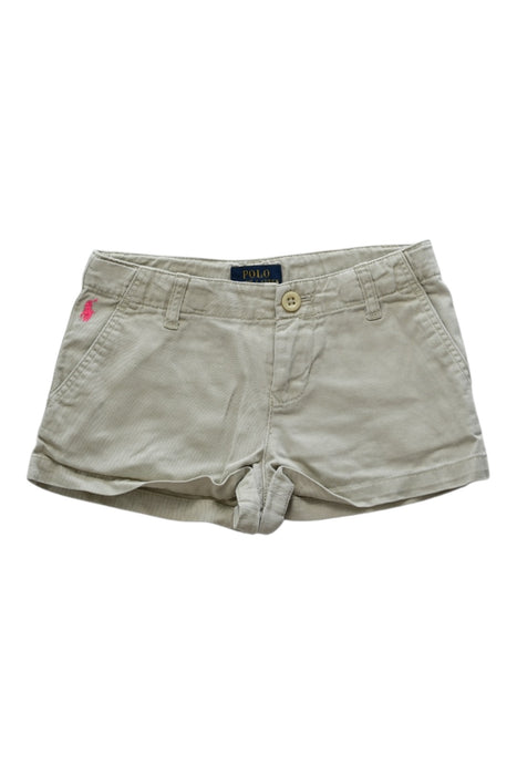 A Beige Shorts from Polo Ralph Lauren in size 6T for girl. (Front View)