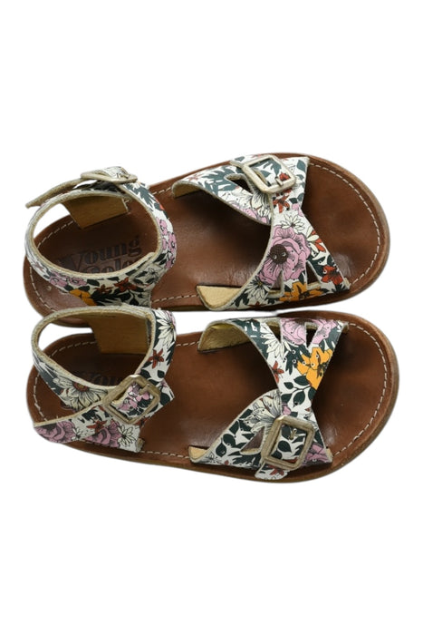A Multicolour Sandals from Young Soles in size 4T for girl. (Back View)