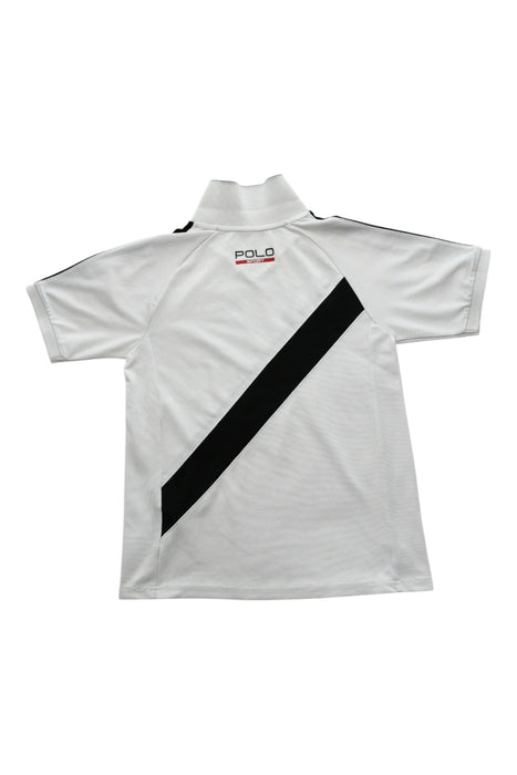 A Black Short Sleeve Polos from Polo Ralph Lauren in size 12Y for boy. (Back View)