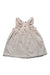 A Ivory Sleeveless Dresses from The Little White Company in size 6-12M for girl. (Back View)