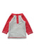 A Red Rash Guards from Petit Bateau in size 3-6M for girl. (Back View)