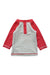 A Red Rash Guards from Petit Bateau in size 3-6M for girl. (Back View)