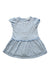 A Blue Short Sleeve Dresses from The Little White Company in size 3-6M for girl. (Front View)