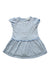 A Blue Short Sleeve Dresses from The Little White Company in size 3-6M for girl. (Front View)