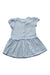 A Blue Short Sleeve Dresses from The Little White Company in size 3-6M for girl. (Back View)