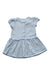 A Blue Short Sleeve Dresses from The Little White Company in size 3-6M for girl. (Back View)