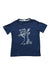 A Blue Short Sleeve T Shirts from Petit Bateau in size 6T for boy. (Front View)
