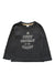 A Black Long Sleeve T Shirts from Petit Bateau in size 4T for boy. (Front View)