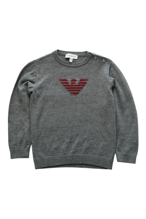 A Grey Knit Sweaters from Emporio Armani in size 2T for boy. (Front View)