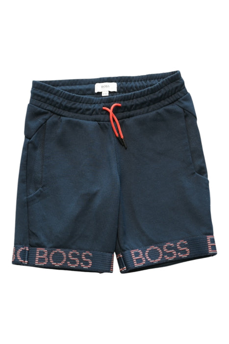 A Navy Shorts from Boss in size 4T for boy. (Front View)
