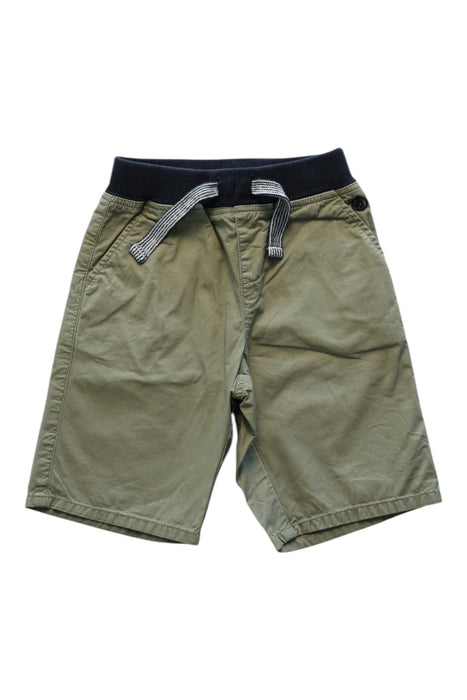 A Green Shorts from Petit Bateau in size 4T for boy. (Front View)