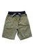 A Green Shorts from Petit Bateau in size 4T for boy. (Front View)