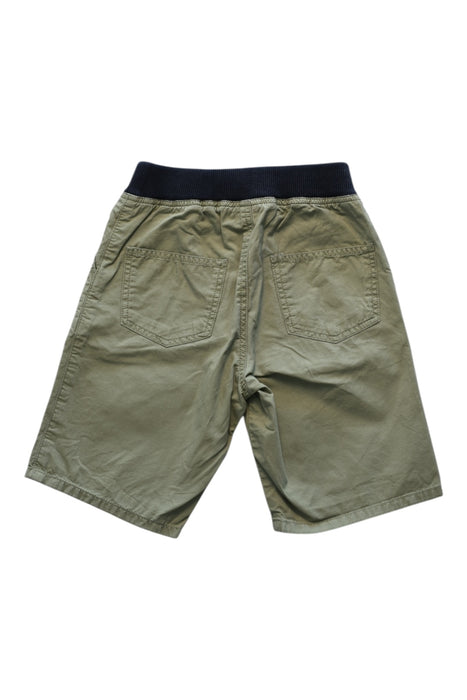 A Green Shorts from Petit Bateau in size 4T for boy. (Back View)