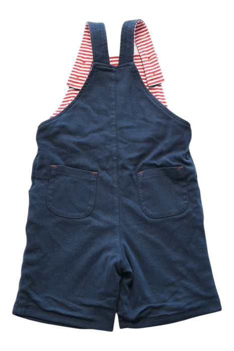 A Navy Overall Shorts from The Little White Company in size 4T for boy. (Back View)