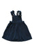 A Navy Overall Dresses from The Little White Company in size 6-12M for girl. (Front View)
