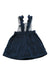 A Navy Overall Dresses from The Little White Company in size 6-12M for girl. (Back View)