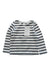 A White Long Sleeve T Shirts from The Little White Company in size 6-12M for girl. (Front View)