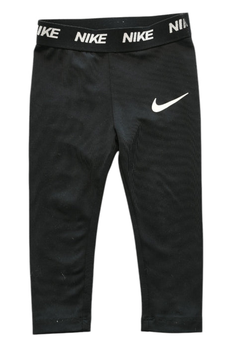 A Black Leggings from Nike in size 12-18M for girl. (Front View)