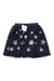 A Navy Tulle Skirts from John Lewis in size 7Y for girl. (Front View)