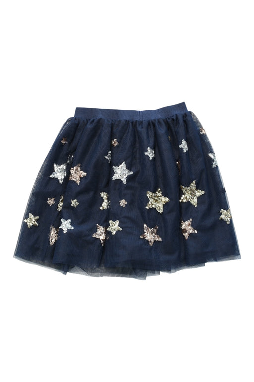 A Navy Tulle Skirts from John Lewis in size 7Y for girl. (Back View)