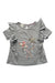 A Grey Short Sleeve Tops from Monsoon in size 7Y for girl. (Front View)