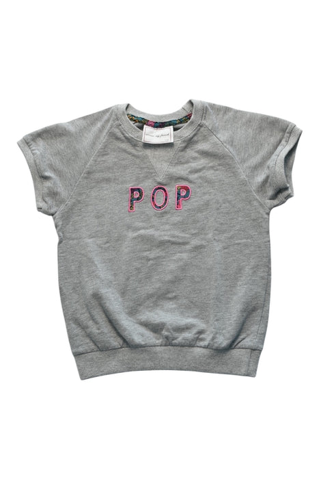 A Grey Crewneck Sweatshirts from Excuse My French in size 4T for girl. (Front View)