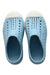 A Blue Slip Ons from Native Shoes in size 5T for girl. (Front View)