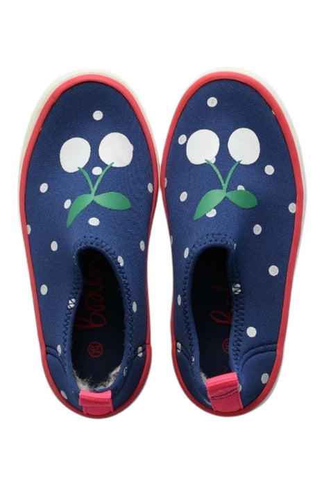 A Blue Slip Ons from Boden in size 4T for girl. (Front View)
