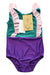 A Multicolour Swimsuits from Wauw Capow in size 6T for girl. (Front View)