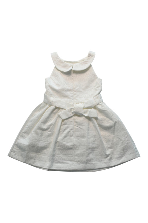 A Ivory Sleeveless Dresses from Obaibi - Okaidi in size 6T for girl. (Back View)