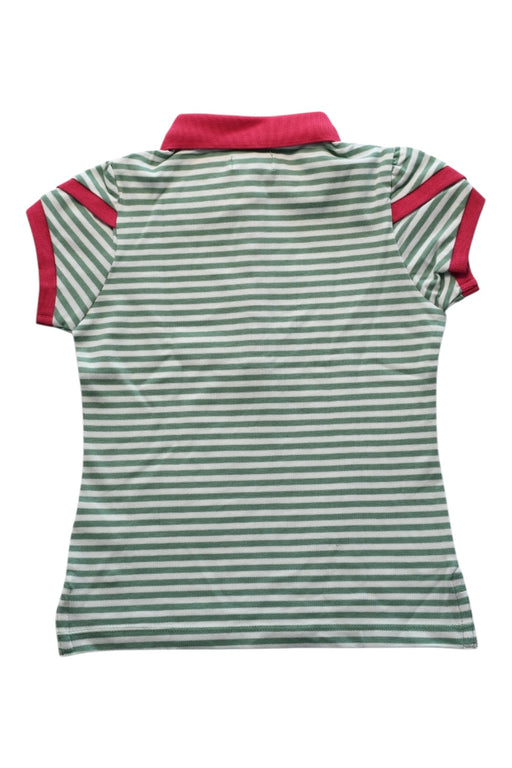 A Multicolour Short Sleeve Polos from Sacoor in size 6T for girl. (Back View)