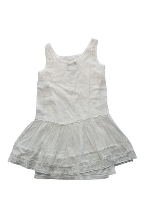 A White Sleeveless Dresses from Polo Ralph Lauren in size 6T for girl. (Back View)