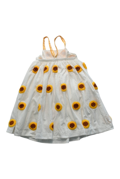 A White Sleeveless Dresses from Stella McCartney in size 5T for girl. (Back View)