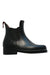 A Black Booties from Seafowl in size 4T for neutral. (Front View)