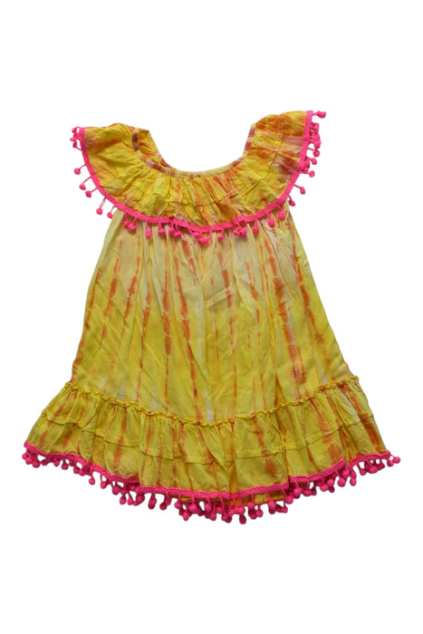 A Multicolour Sleeveless Dresses from Tipsy-Gipsy in size 3T for girl. (Front View)
