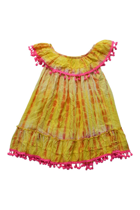 A Multicolour Sleeveless Dresses from Tipsy-Gipsy in size 3T for girl. (Back View)