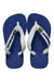 A Blue Flip Flops from Havaianas in size 3T for boy. (Front View)