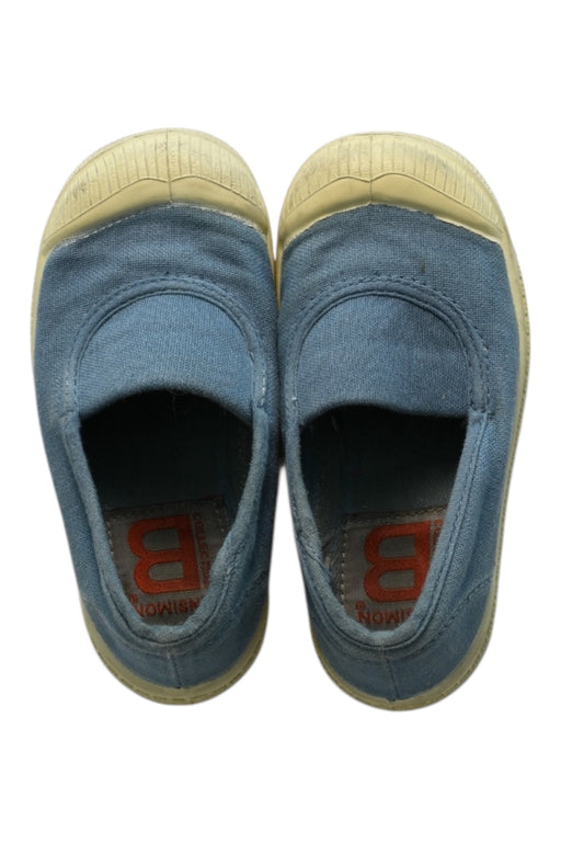 A Blue Slip Ons from Bensimon in size 18-24M for boy. (Front View)